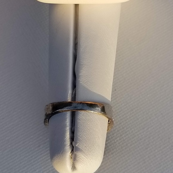 Stunning Caribbean Blue Sterling Ring with Openwork Band Size 8 925 - Picture 5 of 9